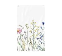 Bandiere floreali colorate 3 x 5 FT bandiera da giardino floreale banner doppio lato per casa cortile esterno interno festa decorativa