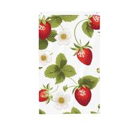 Bandiere floreali con fragole, 9 x 1,5 m, bandiera floreale da giardino a doppia faccia per casa cortile esterno interno festa decorativa