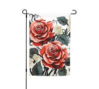 Bandiere floreali di edera rosa con foglie primaverili per esterni 30,5 x 45,7 cm stampa su entrambi i lati bandiera da giardino bandiere per esterni bandiera per vacanze con occhielli bandiera per