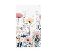Bandiere floreali margherite 9 x 1,5 m bandiera floreale colorata da giardino banner doppio lato per casa cortile esterno interno festa decorativa
