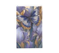 Bandiere floreali viola farfalla 3x5 FT acquerello bandiera da giardino banner doppio lato per casa cortile esterno interno festa decorativa