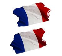 Bandiere Francia adesivi 3D decorazione gel sticker set di 2 per auto veicolo...
