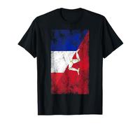 Bandiere Francia e Isola di Man - French Manx Maglietta
