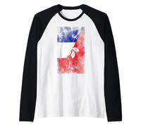 Bandiere Francia & Hong Kong - Hong Konger Francese Maglia con Maniche Raglan