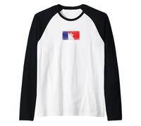 Bandiere Francia & Hong Kong - Hong Konger Francese Maglia con Maniche Raglan
