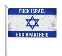 Bandiere Fuck Israel Free Palestine per esterni 4x6 piedi Salva Gaza Bandiera da giardino bifacciale 3 grandi bandiere da giardino
