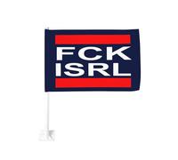 Bandiere Fuck Israel per auto 12x18 "Libera la Palestina, salva Gaza", striscioni bifacciali, decorazione per auto