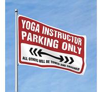 Bandiere funy istruttore di yoga solo parcheggio bandiera ragazzi decorazione camera adolescenti dormitorio bandiere per ragazzi (dimensioni: 120 x 180 cm)