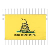 Bandiere Gadsden per esterni, Don't Snack Me - Striscione per interni ed esterni, striscione double face, per interni ed esterni, per tea party a sonagli, 88,9 x 149,9 cm, per dormire