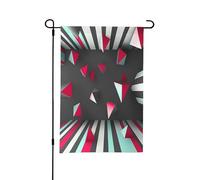 Bandiere geometriche astratte da giardino primaverile per esterni, perfette per decorazioni pasquali e decorazioni primaverili all'aperto