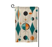 Bandiere geometriche da giardino della metà del secolo bandiera verticale su entrambi i lati, bandiera per casa 30,5 x 45,7 cm, bandiera stagionale primaverile estate per vacanze, fattoria, cortile