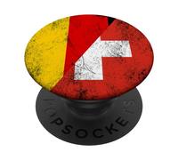 Bandiere Germania e Svizzera - Svizzera tedesca PopSockets PopGrip Adesivo