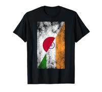 Bandiere Giappone e India - Indiano Giapponese Maglietta