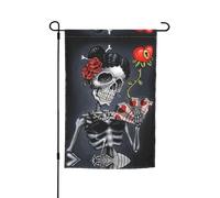 Bandiere Goth Beauty Girl Pavilion con motivi, bandiere verticali da patio, adatte per balcone, giardino e portico.