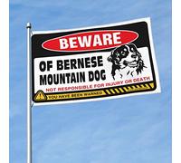 Bandiere grafiche per stanza Beware Of Bernese Mountain Dog Flag Man Cave Flags Hippie Decor (152 x 244 cm)