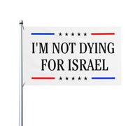 Bandiere "I'MDying For Israel" 3x5 piedi, decorazione per esterni e interni, stendardo per processione con 2 occhielli
