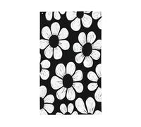 Bandiere in legno di metà secolo in bianco e nero per la casa del cortile, striscione di auguri con occhielli per interni ed esterni, decorazioni per la casa per feste