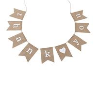Bandiere in lino a forma di coda alla moda bandiere a sospensione di ita banner stamina decorazioni romantiche per decorazioni per decorazioni per decorazioni tavolino da parete (Grazie)