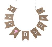 Bandiere in lino a forma di coda alla moda bandiere a sospensione di ita banner stamina decorazioni romantiche per decorazioni per decorazioni per decorazioni tavolino da parete (Dio benedica Cross