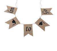 Bandiere in lino a forma di coda alla moda bandiere a sospensione di ita banner stamina decorazioni romantiche per decorazioni per decorazioni per decorazioni tavolino da parete (Ben per andare a