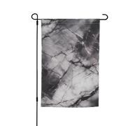 Bandiere in marmo nero chiaro per esterni, 30,5 x 45,7 cm, stampa su entrambi i lati, bandiera da giardino per esterni, bandiera per vacanze con occhielli, bandiera per casa, cortile, per fattoria