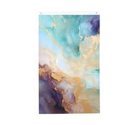 Bandiere in marmo turchese viola 3 x 5 FT bandiera da giardino astratta banner doppio lato per casa cortile esterno interno festa decorativa