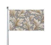 Bandiere intagliate a forma di foglia per casa da cortile, 0,9 x 1,5 m, striscione di auguri con occhielli per interni ed esterni, decorazioni per la casa