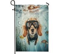 Bandiere irlandesi da giardino per cani, 30,5 x 45,7 cm, double face, decorative per esterni, divertenti cuccioli di animali domestici, per esterni, piccoli giardini e prato