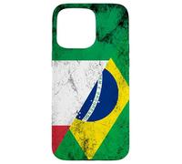 Bandiere Italia e Brasile - Italiano Brasiliano Custodia per iPhone 15 Pro Max