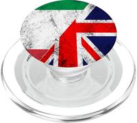Bandiere Italia e Regno Unito - Italiano Brit, Britannico PopSockets PopGrip per MagSafe