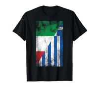 Bandiere Italia & Grecia - Italiano Greco Maglietta