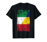 Bandiere Italia & Romania - Italiano Rumeno Maglietta