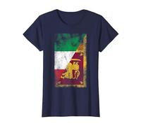 Bandiere Italia Sri Lanka - Sri Lanka Italiano Maglietta, Donna, Navy, L