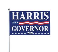 Bandiere Kamala-Harris per il governatore della California 2026, 3x5, cartello da giardino, striscioni da giardino