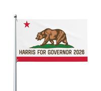 Bandiere Kamala-Harris per il governatore della California 2026, 3x5, cartello da giardino, striscioni da giardino