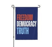 Bandiere Libertà Democrazia Verità FDT Foxtrot-Delta-Tango 30x45 cm (12"x18") Stendardo da giardino Cartello da cortile