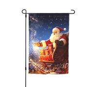 Bandiere magiche natalizie da giardino per esterni, su entrambi i lati, bandiere da giardino 30 x 45 cm, piccole bandiere da giardino stagionali per decorazioni interne ed esterne