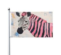 Bandiere minimaliste rosa zebrate per la casa, 9 x 1,5 m, striscione di auguri con occhielli per interni ed esterni, decorazioni per la casa per feste