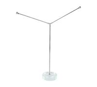 bandiere montate a parete, Supporto telescopico for asta portabandiera da scrivania for ufficio, argento