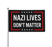 Bandiere "Na-Zi Lives Don't Matter" 3x5 piedi per decorazione esterna e interna, stendardo per processione con 2 occhielli