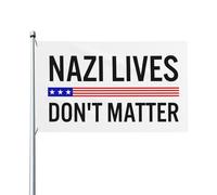 Bandiere "Na-Zi Lives Don't Matter" 3x5 piedi per decorazione esterna e interna, stendardo per processione con 2 occhielli
