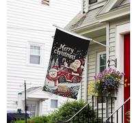 Bandiere natalizie da giardino con pupazzo di neve carino per esterni, bandiera leggera su entrambi i lati, 3 x 5 per camera da letto, interni, bandiere da cortile e bandiere per barche per