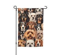 Bandiere parteggiate del giardino della bandiera del giardino del modello dei cani per le decorazioni esterne