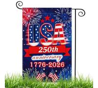 Bandiere patriottiche da giardino, per il 250° anniversario degli Stati , non scolorisce, 30 x 45 cm, per proprietari di casa, veterani, celebrazioni, giorno commemorativo, , cortile
