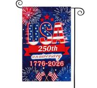 Bandiere patriottiche per il cortile, striscione per 250° compleanno USA | Bandiere decorative da cortile da 30 x 45 cm - Per decoratori Quadri Collezionisti Memorial Day 4th of July cortile prato