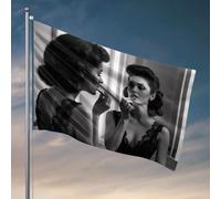 Bandiere per adolescenti e donne che applicano rossetto davanti allo specchio. Bandiera da pesca accessori per barche per adolescenti (152 x 244 cm)