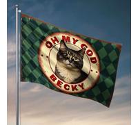 Bandiere per adolescenti Oh My God Becky Cat poster bandiera barca da pesca accessori per adolescenti roba (60 x 90 cm)