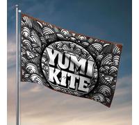 Bandiere per adolescenti Yumi aquilone onda design bandiera pesca barca accessori adolescenti roba (120 x 180 cm)