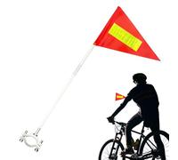Bandiere per ATV con asta, riflettente, impermeabile, regolabile, con asta, strumento di sicurezza per bicicletta per bambini e adulti, campeggio, casa, lavoro, viaggi, sopravvivenza, escursionismo