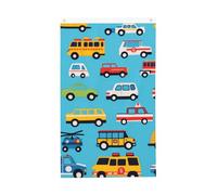 Bandiere per auto della polizia dei cartoni animati, 9 x 1,5 m, ambulanze, camion, giardino, bandiera, bandiera a doppia faccia per casa, cortile, esterno, interno, festa decorativa